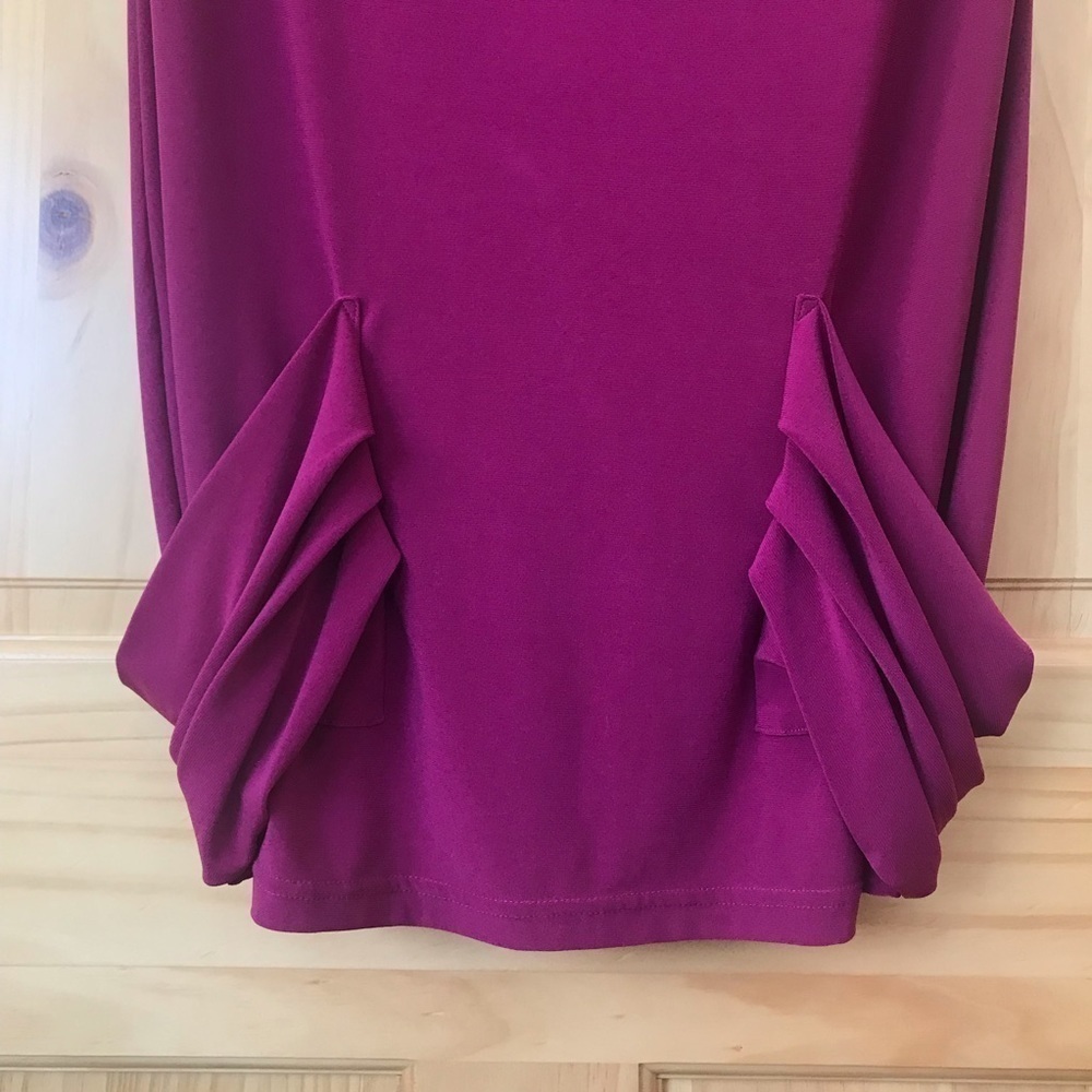 ABI Ferrin draped cowl neck jersey knit dress size small - Picture 3 of 9